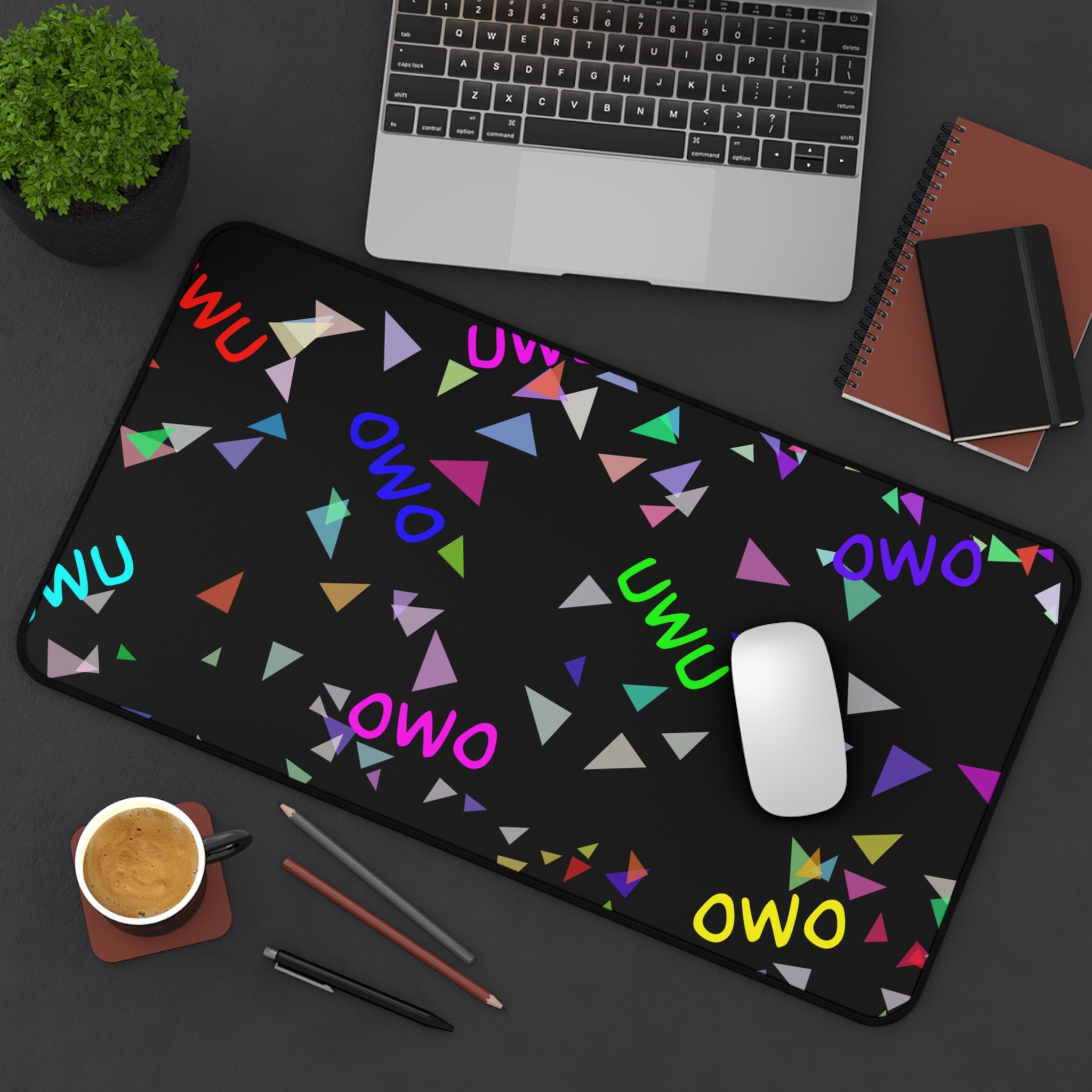 OwO UwU Retro Desk Mat