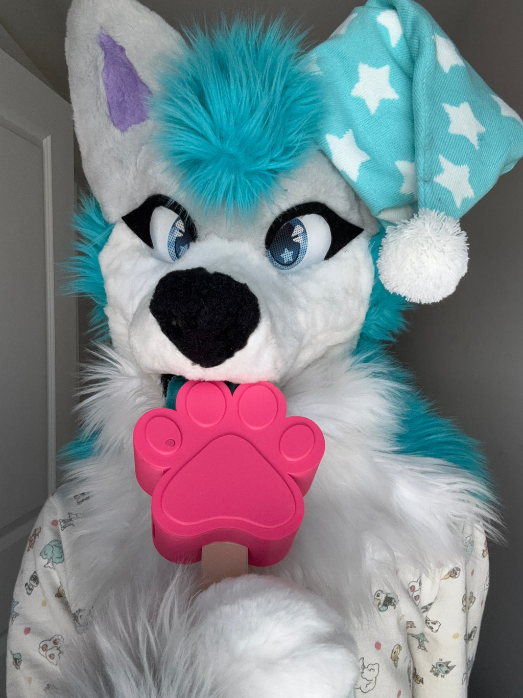 Ice Cream Paw Fursuit Fan