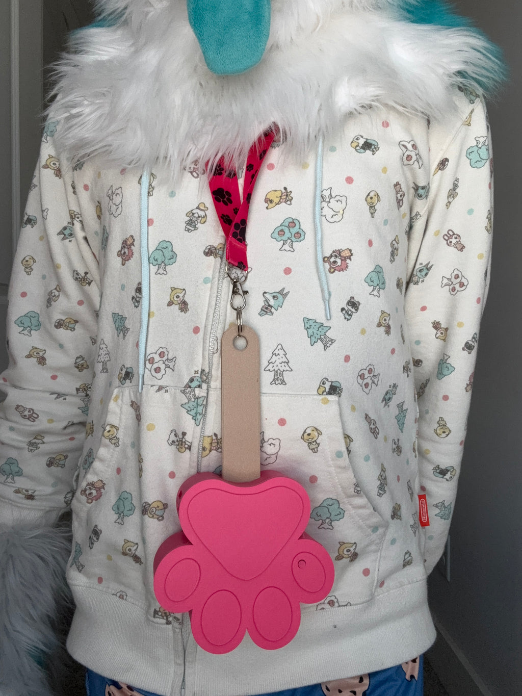 Ice Cream Paw Fursuit Fan