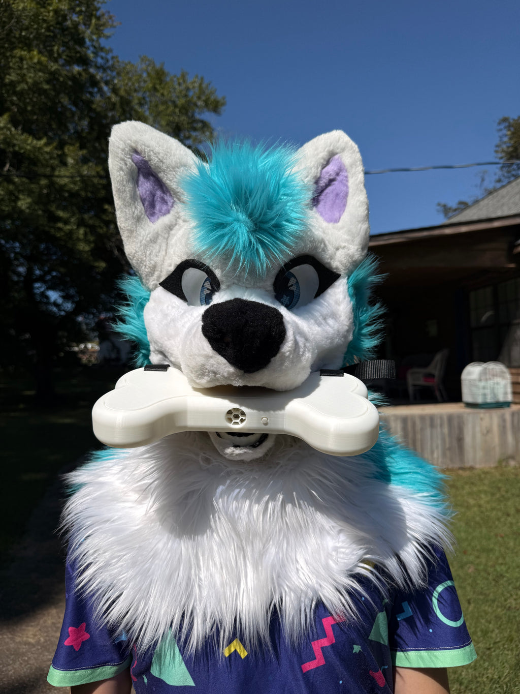 Dog Bone Fursuit Fan